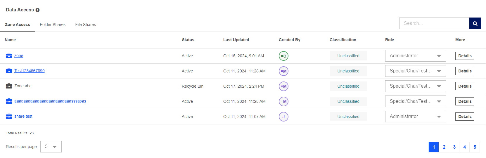 Egress Workspace - User Profile Overview